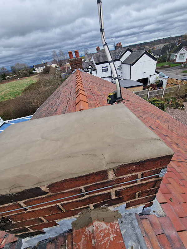 Chimney repointing work completed