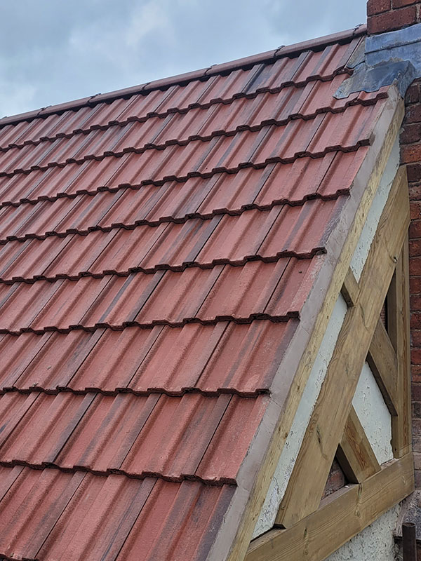 Repaired roof at Wrexham commercial property