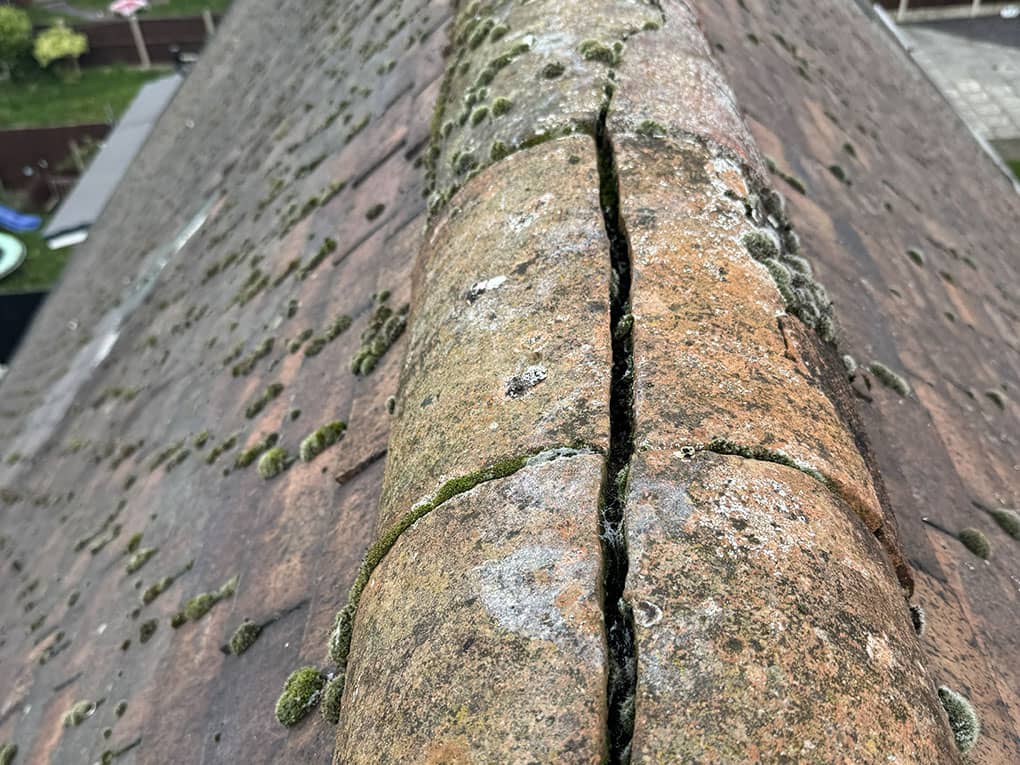 Roof repairs at Wrexham property